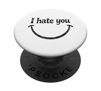 Te Odio Cara Sonriente PopSockets PopGrip Adhesivo