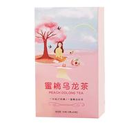 Té Oolong de Melocotón, té Oolong Té de Frutas de Melocotón Seco Té de Frutas con Sabor Fuerte a Melocotón 20 Bolsita de té Triangular Té de Frutas de Color Suave Té de Hojas