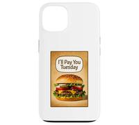 Te pagaré el Martes Hamburguesa Carcasa para iPhone 13