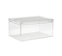 te para es Material Tapa slizante y Cierre Robusto Terrario Ventilado con Paneles es Perforados y Agujeros Laterales, 30 × 20 × 15 Cm