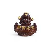 Té para mascotas Té de la suerte Adornos de escritorio para mascotas Dios de la riqueza Estatua hecha a mano Mesa de té Accesorios para juegos de té Juego de té que cambia de color Estatua de mes