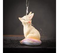 Té Pet - Mascota de té de resina que cambia de color, juego de té Kungfu hecho a mano con zorro de la suerte, decoración de Feng Shui para tetera, adorno de casa de té (B)