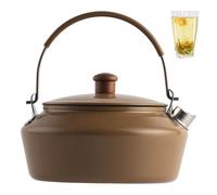 Té pozo de acero insoless - COLILE LEGE 1L CON COMPROMISO COMETTO, COLILE DEL TEA DURANTE PARA RATÓN EN EL CURSO | Coffee Brewing Olla, hervidor de camping de viaje al aire libre para el in