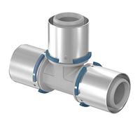 Te PPSU S-Press, 40-40-40, casquillo de presión en acero, fijación precisa a la morzada, para ACS y calefacción, color gris (referencia 1046390)