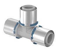 Te PPSU S-Press, 50-50-50, casquillo de presión en acero, fijación precisa a la morzada, para ACS y calefacción, color gris (referencia 1046391)