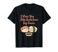 Te quiero como a Sushi le encanta la salsa de soja Anime Kawaii Art Camiseta