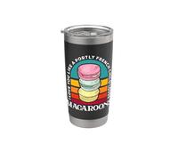 Te quiero como a un niño francés corpulento Macaron Baker Macaron Vaso térmico de acero inoxidable de doble pared