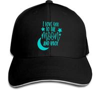 Te Quiero hasta La Luna Y Más Allá Mujer Hombre Protección Solar Gorras Casuales Aire Libre Gorra Peso Ligero Gorra De Béisbol para Trucker Viaje Ciclismo