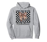 Te quiero hasta la zona de anotación y de vuelta al fútbol americano, mamá, mamá Sudadera con Capucha