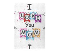 Te Quiero, mamá., Rompecabezas de 1000 Piezas, Rompecabezas de Madera para Toda la Familia, decoración de Pared para Adultos y Adolescentes.