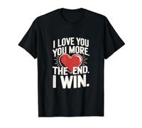Te Quiero más Divertida Novia Camiseta gráfica económica, Hombre, Negro, S