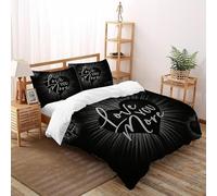 Te Quiero más Funda Nórdica Algodon 3 Piezas 3D Impresa con Cremallera Y Funda De Almohada Super King（260x220cm） Microfibra Ropa De Cama para Niñosy Hombres