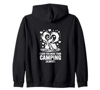 Te Quiero más Que a Acampar - Funny Camping Lover Sudadera con Capucha