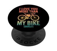 Te Quiero más Que a mi Bicicleta, un Ciclista Apenas Retro, Valentine PopSockets PopGrip Adhesivo