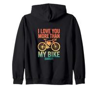 Te Quiero más Que a mi Bicicleta, un Ciclista Apenas Retro, Valentine Sudadera con Capucha