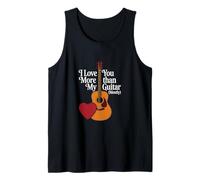 Te Quiero más Que a mi Guitarra - Valentine Guitar Player Camiseta sin Mangas