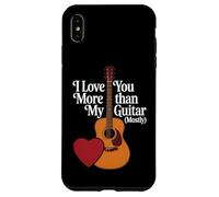 Te Quiero más Que a mi Guitarra - Valentine Guitar Player Carcasa para iPhone XS MAX