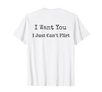 Te Quiero No Puedo coquetear Novio Divertido & Novia Camiseta