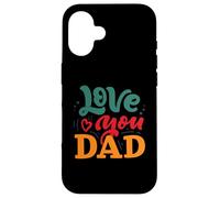 Te quiero papá, feliz día del padre, divertida familia Carcasa para iPhone 16