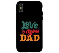 Te quiero papá, feliz día del padre, divertida familia Carcasa para iPhone X/XS