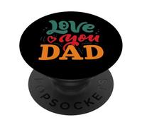 Te quiero papá, feliz día del padre, divertida familia PopSockets PopGrip Adhesivo
