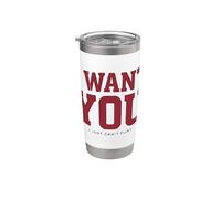 Te Quiero Simplemente No Puedo Coquetear Dichos Sarcásticos Introvertidos Vaso térmico de acero inoxidable de doble pared