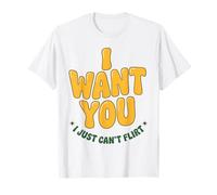 Te Quiero Simplemente no Puedo coquetear Gráfico de Citas Groovy de los 70 Camiseta