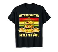 Té Saludable de la Tarde Sana el Alma Retro High Tea Camiseta