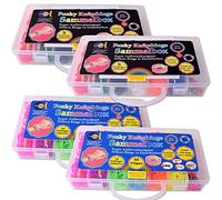 TE-Trend Bricolaje Bandas Loom Set Starter Kit Bandas de Goma Colgante Clips Silicona Anillos Pulseras de Amistad XXL 3700 Piezas Fiesta Hobby Regalo