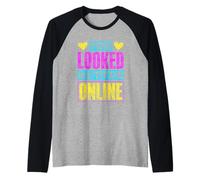 Te Veías Mejor En Línea Internet Fecha Pun Citas En Línea Camiseta Manga Raglan