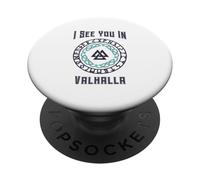 Te Veo en Valhalla (Declaración de Viking Fighter) PopSockets PopGrip Adhesivo