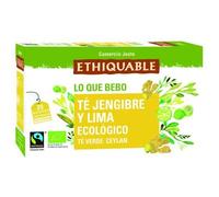 Té verde con Jengibre y Lima BIO 36 g 20 bolsitas