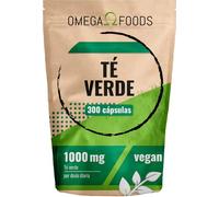 Té Verde Extracto Puro 1000mg - 300 Cápsulas Veganas Altamente Dosificadas | Green Tea Concentrado - Dosis Diaria Natural - Fórmula 100% Pura Sin Aditivos ni Rellenos - Producción Controlada