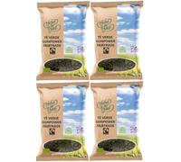 Té Verde Gunpowder Bio Pack 4 x 70 g - Infusión Ecológica a Granel - Apto para Veganos - Sabor Intenso y Natural