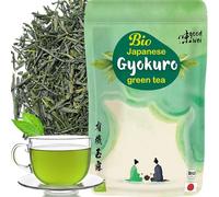 Té verde Gyokuro BIO cosechado a mano en Japón - Té de sombra especial de té verde japonés, 120g. Orgánico, Natural y Puro