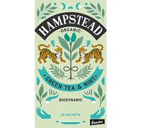 Té verde orgánico y biodinámico Hampstead con menta - 1 x 20 bolsitas de té (40 gramos)