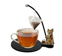 Tea Bag Holder For Mug - Acrylic Wood, Ghost Hanger | Cute Cup Hook