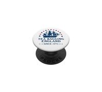 Tea Bagging England Since 1773 Patriotic 4th of July Funny PopSockets PopGrip Adhesivo