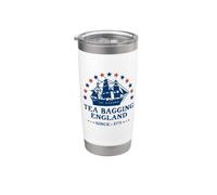 Tea Bagging England Since 1773 Patriotic 4th of July Funny Vaso térmico de acero inoxidable de doble pared