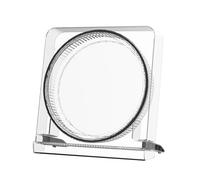 Tea Cake Storage Box Transparent Plastic Tea Brick Display Container Organizer for Pu'er Tea Cake Storage and Display Sturdy 21x23x4.7cm