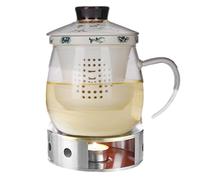 Tea Candle Food Warmer 430 Stainless Steel Portable（采购下单需备注纸盒包装）不锈钢温茶器牛奶咖啡茶