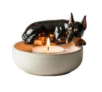 Tea Candle Holder - Dog Tea Light Table Candle Holders | Romantic Cup Centerpieces Candlestick Decor Ideal for Christmas Wedding Thanksgiving Farmhouse Home Use, 7x7x5cm