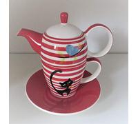 Tea for one Set "Elly" Keramik, 4-teilig Kanne: 0,35 l, Tasse: 0,25 l