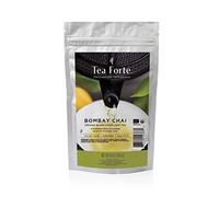 Tea Forté Bombay Chai - Té Negro Orgánico Especias de la India - Té de Hoja Entera - Zip Bag 454 gr