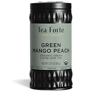TEA Fortè CILINDRO LATTA SFUSO 100g - GREEN MANGO PEACH - TÈ VERDE PESCA MANGO BIO
