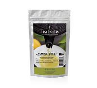 Tea Forté Jasmine Green - Té verde bio suelto con Jazmín - Té Premium Hoja Entera - Bolsa Zip 454 gr
