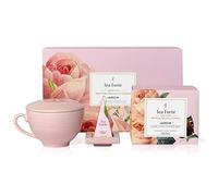 Tea Forte, juego de té de regalo con taza de café, bandeja de té y 10 bolsitas de té infusoras piramidales hechas a mano (Jardin)