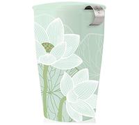 Tea Forte Kati Cup Tasse à thé en céramique Avec infuseur et couvercle pour Infuser, Lotus