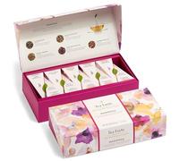 Tea Forte Petite Caja de presentación muestras de té, caja de té variada, 10 infusores de té piramidales hechos a mano (Mariposa)
