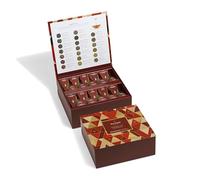 Tea Forte,Tea Chest con 40 infusores de té piramidales hechos a mano - Warming Joy Chest